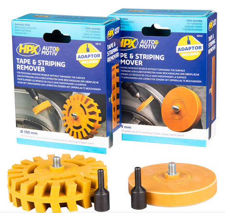 Hpx producten tape striping remover kunststof getandeschijf plus as