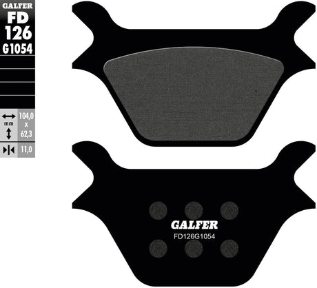 Brzdové destičky Galfer fd126 brzdové destičky fd126 g1054 organické