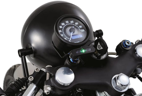 Daytona Tachometer Velona 60 Dark Speedometer Velona Dark, S LED-White 200km/h