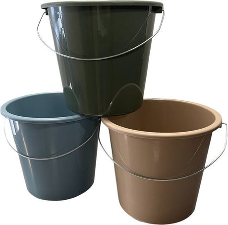 Products household plastic bucket 10 liters eco colors