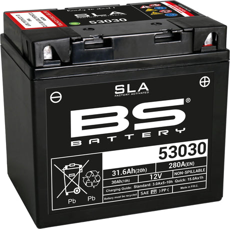 Bs-battery battery 53030 battery 53030 bs sla