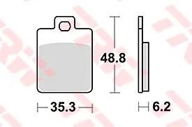 TRW Bremsbeläge MCB 827 Bremsbeläge Sinter MCB827SRM
