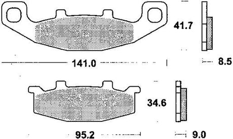 Klocki hamulcowe TRW mcb 569 klocki hamulcowe spiekane mcb 569 sv