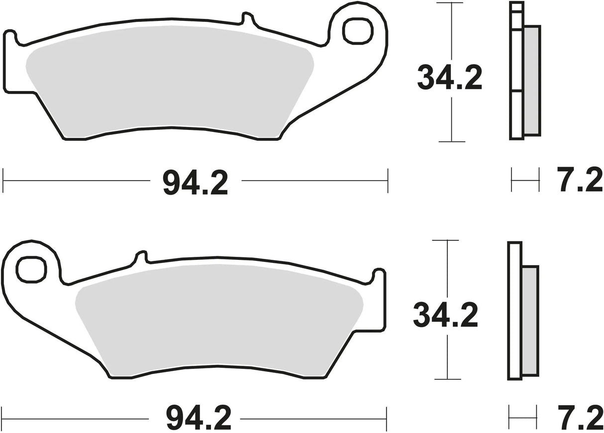 TRW brake pads mcb 669 brake pads sinter mcb 669 si