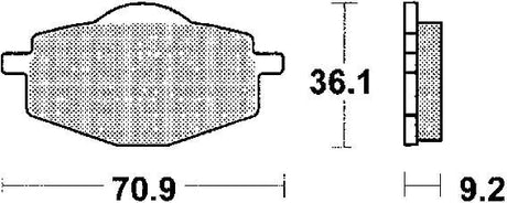 TRW fékbetétek mcb 539 fékbetétek szinter mcb 539 si