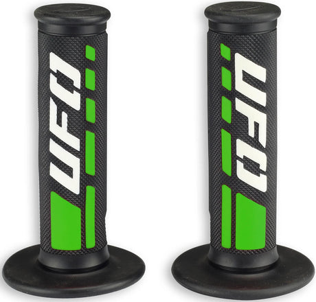 Ufo plastic rubber handle trax rubber grip pair ufo black white green