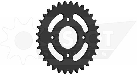Esjot Kettenrad 0268 Kettenrad 415 50z Stahl schwarz
