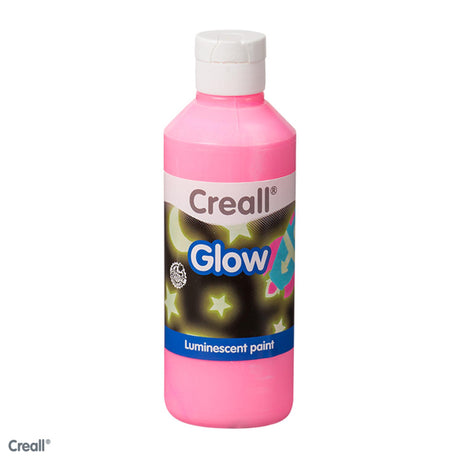 Creall glow in the dark paint pink 250ml