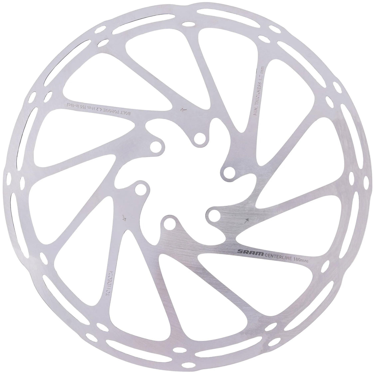 Sram brake disc centerline brake rotors 180 mm centerline 6-hole