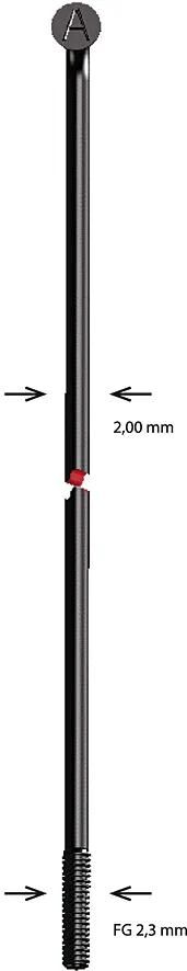 Alpina spoke stainless steel 2x89mm