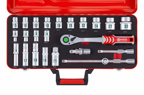Connex Professional Socket Wrench Set 12-24 Piece
