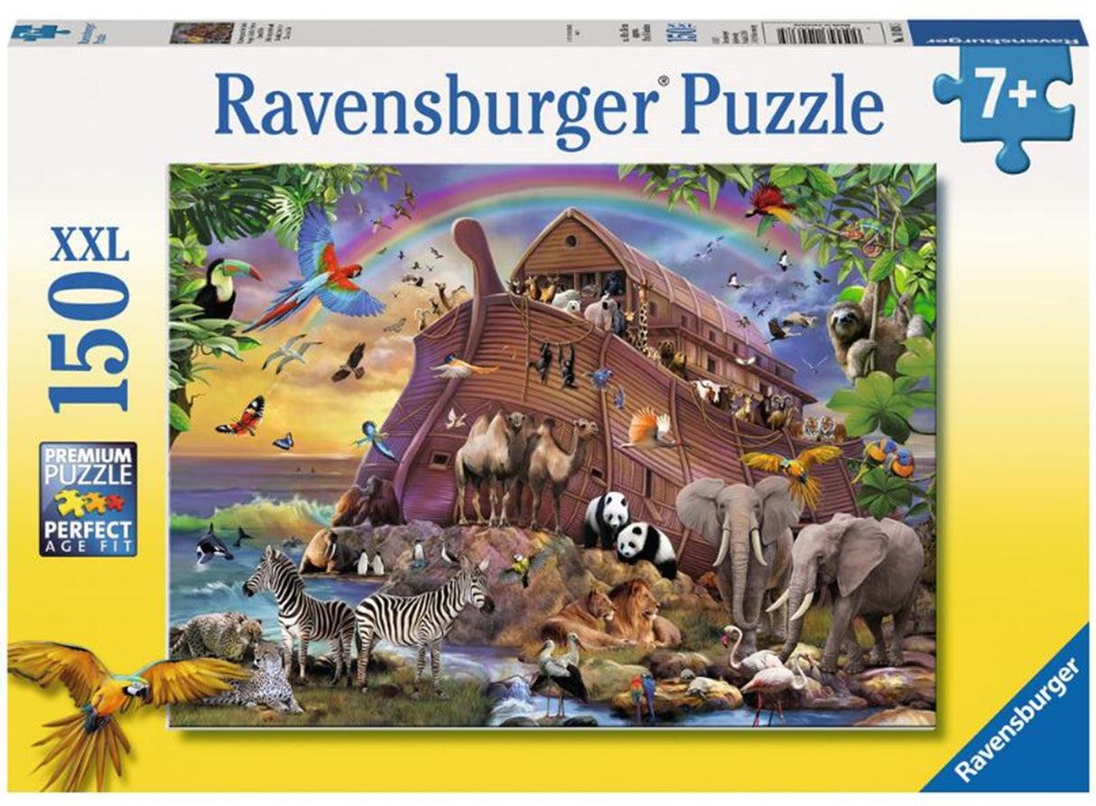 Ravensburger puzzle xxl 150 pièces, en route avec l'arche de Noé, âge : à partir de 7 ans, dimensions : 49x36 cm