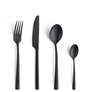 Amefa manille vintage - black - 16 piece cutlery set - 4 persons