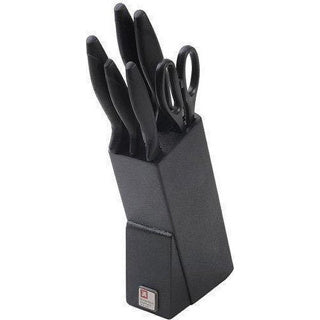 Richardson sheffield - laser cuisine knife set - including knife block - 6 pieces