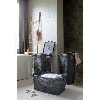 Cesto de roupa suja estilo Curver 45 l antracite