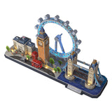 Cubic divertido quebra-cabeça 3d cidade linha londres led (2010331)