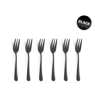 Amefa austin vintage cake forks - 6 pieces - black