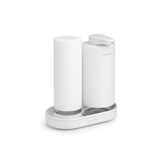 Brabantia sinkstyle soap dispenser set - mineral fresh white