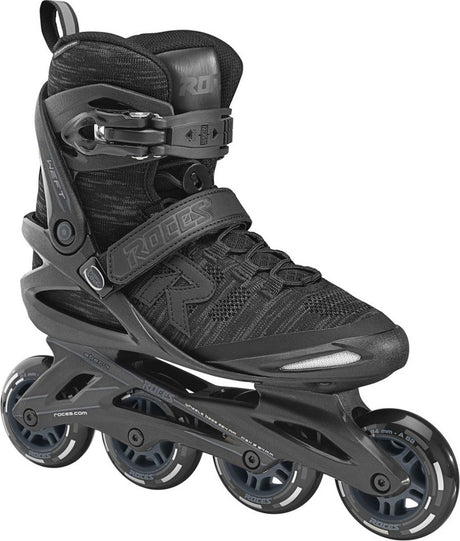 Roces weft thread 84 inline skates unisex – 4x84mm wheels – fitness inline skates – black – size 46