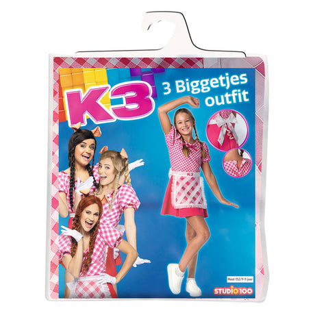 Studio 100 k3 fancy dress - 3 piglets, 9-11 years