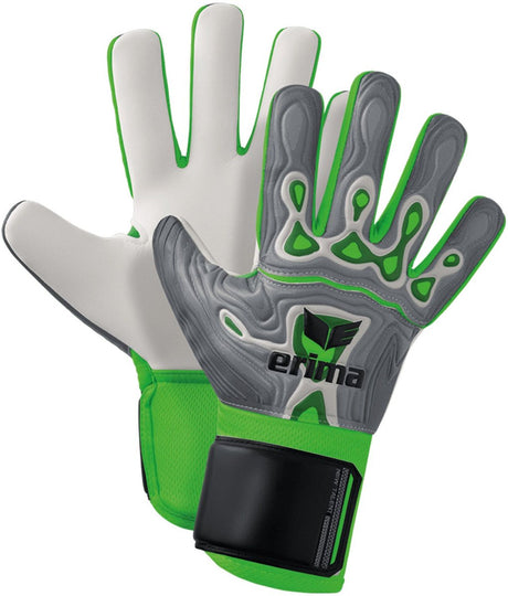 Erima flex-ray new talent goalkeeper gloves - gray green | size: 9