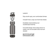 Mepal Sport-Shakebecher 800 ml – Graphitschwarz