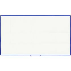 Magnetisch whiteboard bi-office blauw frame, wit, blauw