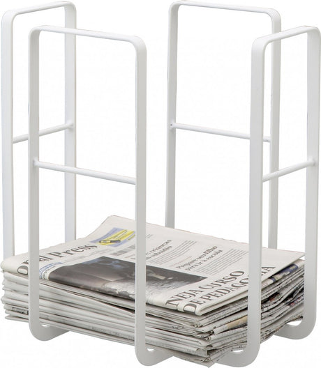 Yamazaki newspaper and magazine rack - tower - white