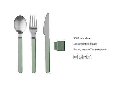 Mepal Besteckset Silueta 3-teilig - weiß