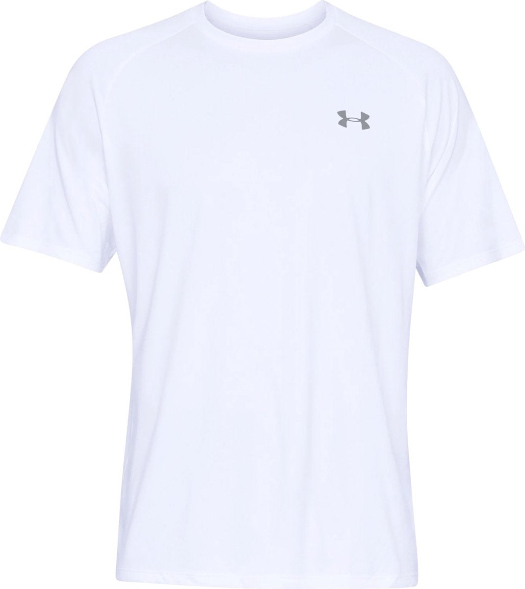 Under armour ua tech 2.0 ss tee-wht moška športna majica - bela - overcast grey