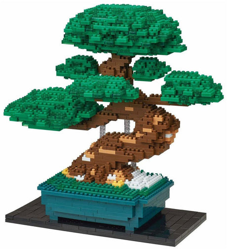 Bandai - nanoblokk - bonsai deluxe - mursteinsfigur - 1130 murstein bonsaibyggesett - pikselblomst bonsaifigurbyggesett - mini mursteinplante - nbc039