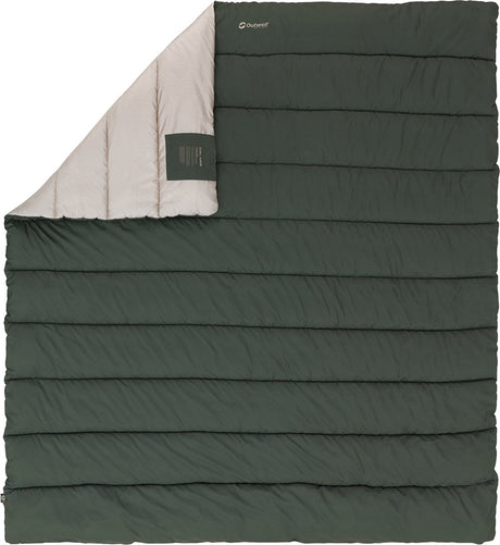 Outwell campion odeja dvojna spalna vreča odeja za 2 osebi 220 x 200 cm zelena