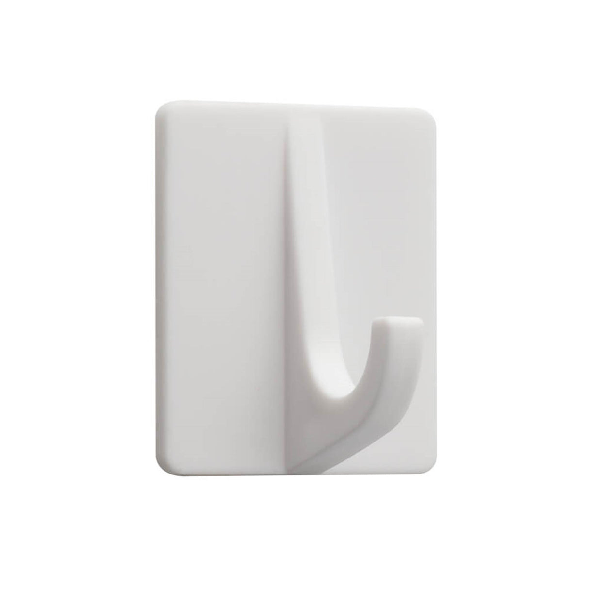 Conjunto de plástico branco retângulo de gancho adesivo de linha de base tigre de 6 peças 29x32x14mm