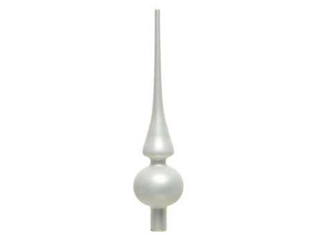 Decoris vidro pontiagudo branco inverno fosco ø6x26cm
