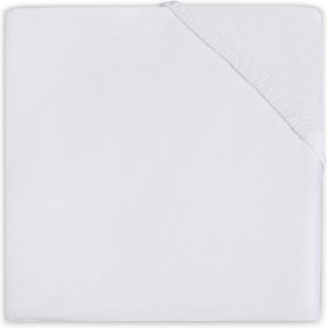 Jollein baby hoeslaken ledikant katoen 60x120cm - wit