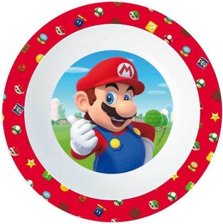 Stor bowl super mario bros junior 16 x 4 cm red white