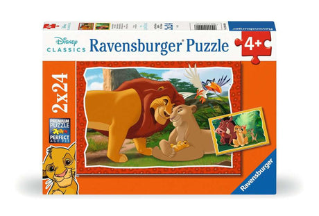 Ravensburger puzzle the lion king - two puzzles - 24 pieces - children's puzzle