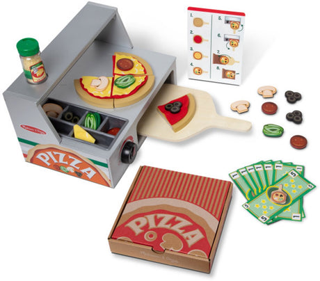Melissa Doug – leseni igralni set picerija – 41-delni
