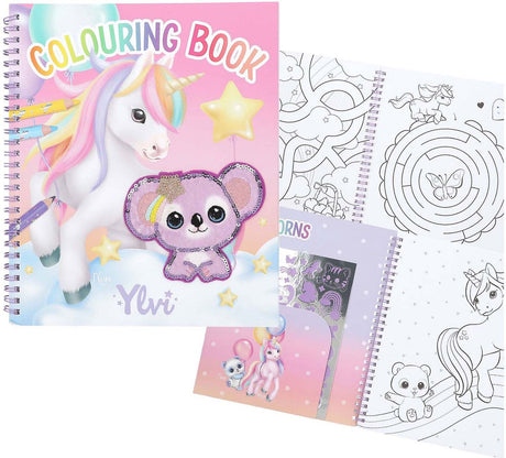 Depesche - ylvi coloring book with unicorn and sequins