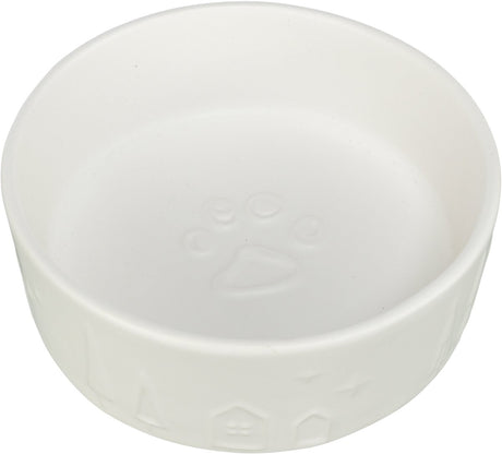 Trixie - xmas dog food bowl - ceramic - white - 1.4 l