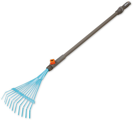 Grabie do liści dla dzieci Gardena – narzędzia ogrodowe dla dzieci – system wymienny – rączka 88,5 cm – plastik i stal – od 3 lat
