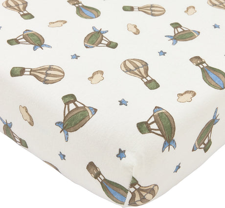Meyco baby air balloons fitted bed sheet - multicolour - 60x120cm