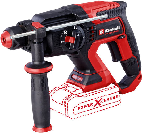 Einhell tp-hd 18 22 d li bl - solo professional cordless hammer drill (red black, battery and charger not included, incl. storage case e-case s-f)