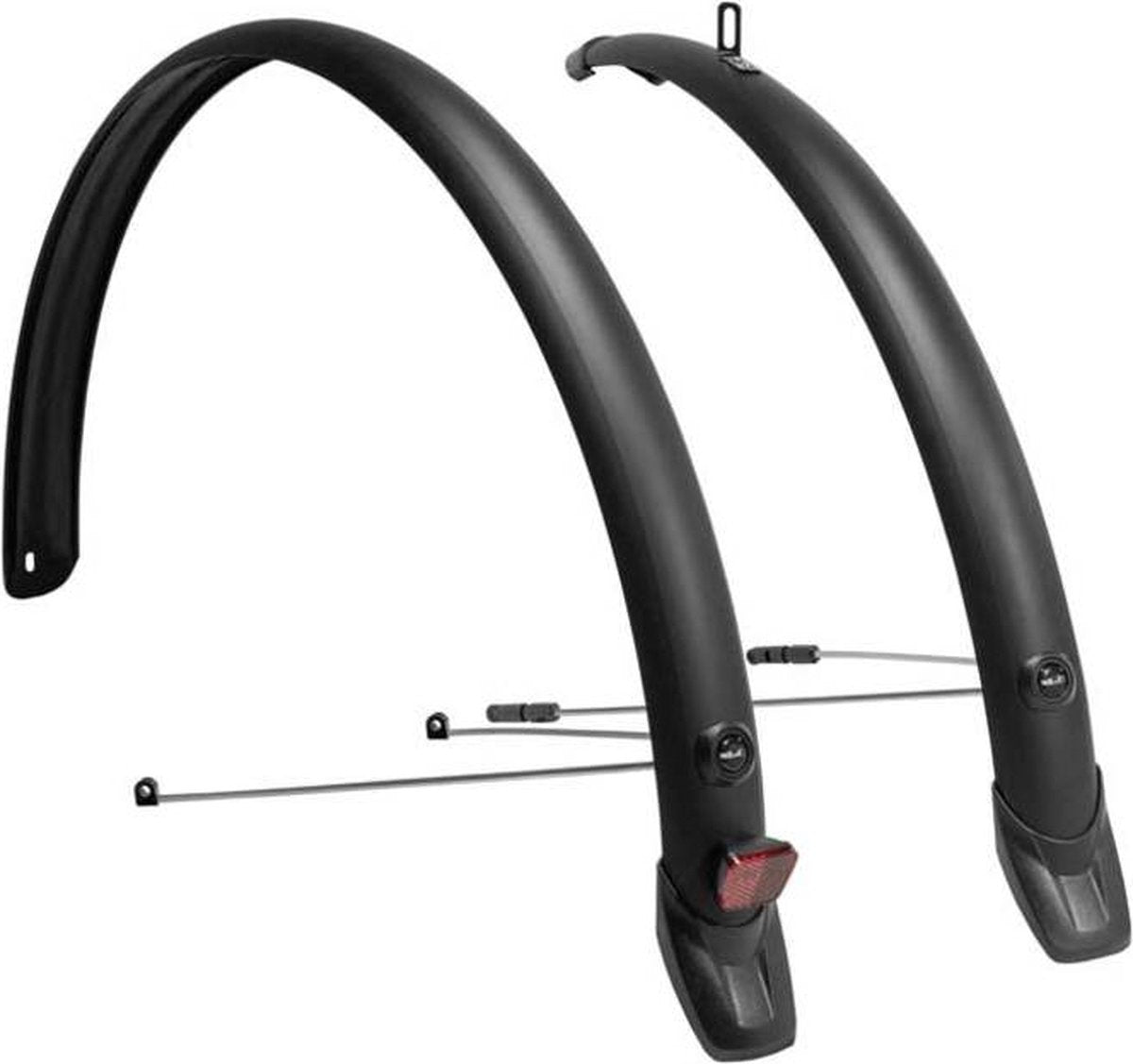XLC MG-F06 mudguard bysykkelsett - 28 tommer 51 mm - PVC - egnet for bytursykkel