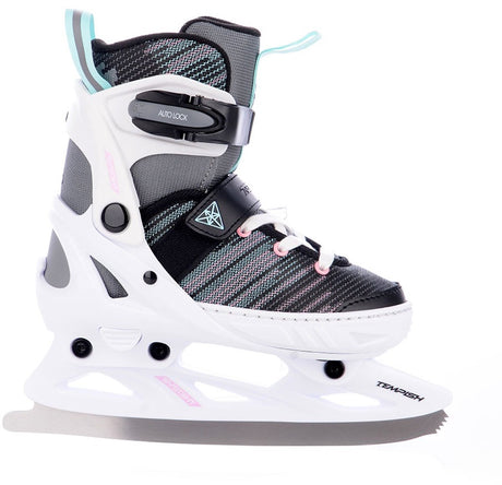 Tempish – systent ice girl – adjustable skates – skates for children – white black – grow-along adjustable fit warm lined – size 29-32