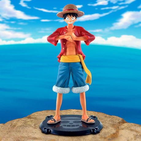 Ett stykke ape d. luffy - PVC actionfigur med base - 17 cm
