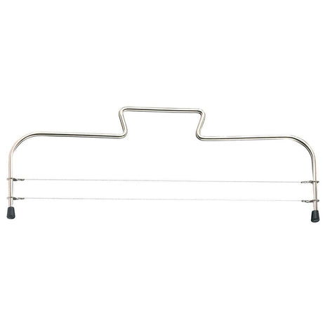 Coupe-gâteau Westmark avec 2 fils de coupe dentelés, acier inoxydable, longueur : 32 cm, simplex duo, argent, 71602270
