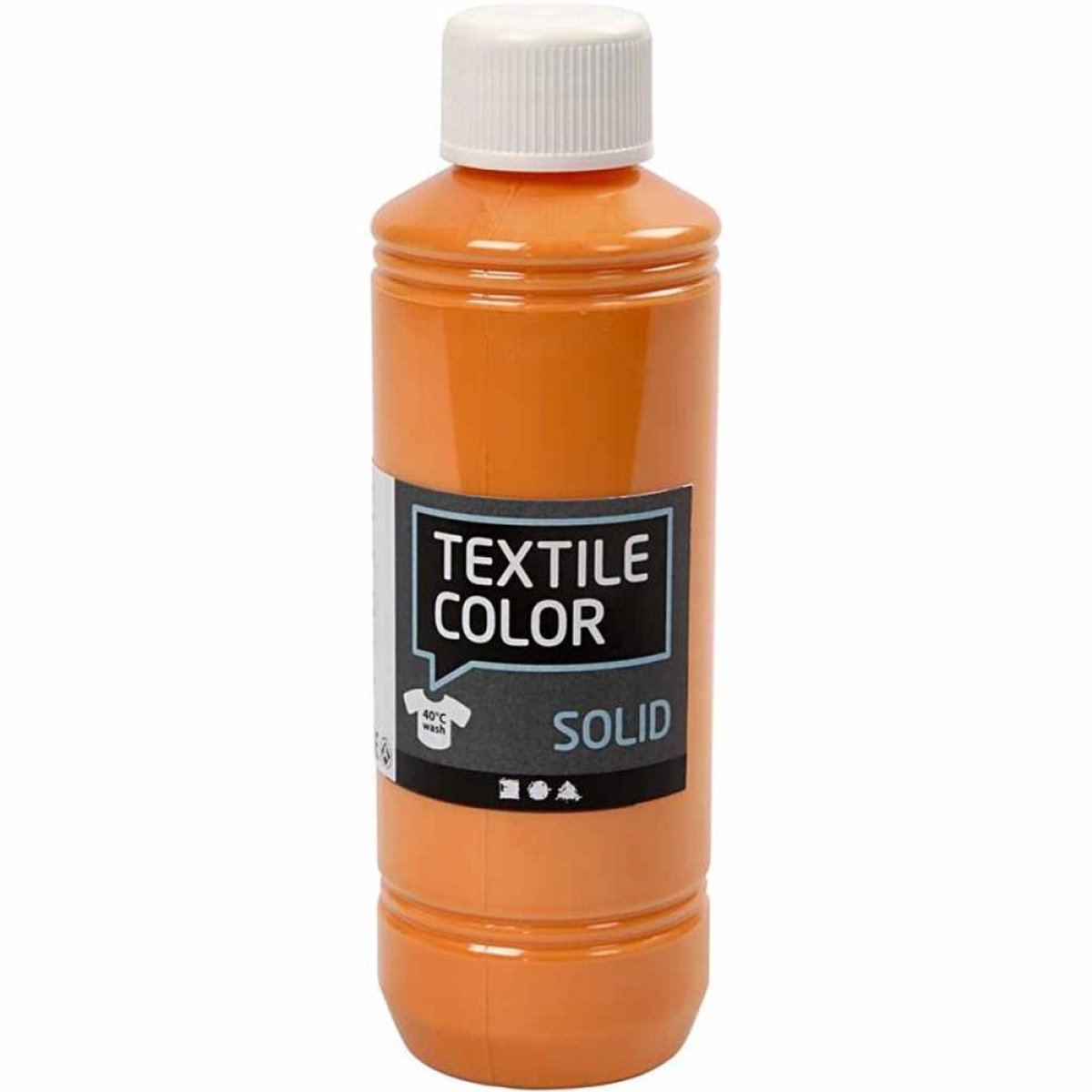 Creotime textile color opaque textile paint - orange, 250ml
