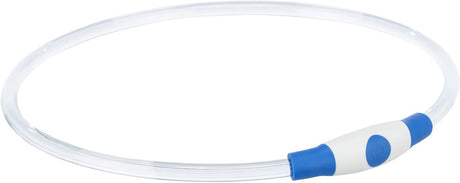 Sans marque sans marque trixie collier lumineux lampe flash usb rechargeable tpu bleu
