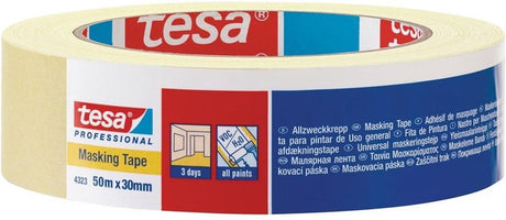 Tesa professional 1009782 - 4323 masking tape 50m x 30mm | 10 pieces